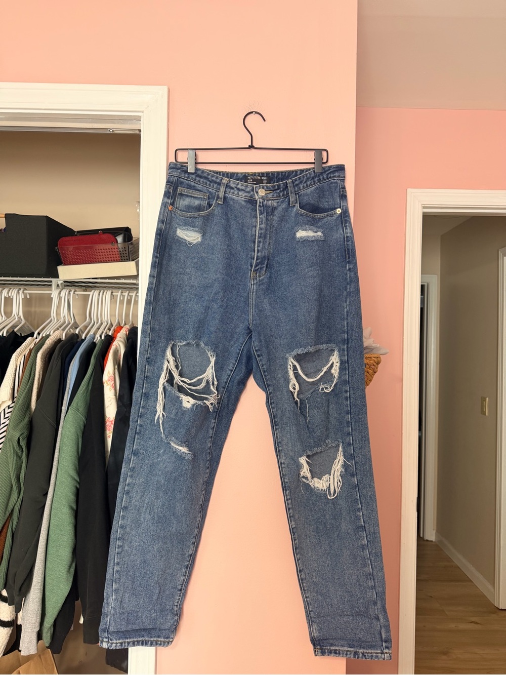 Pretty Little Thing High-Rise Women's Mom Jeans